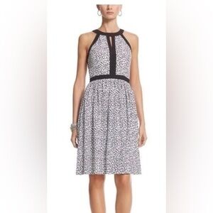 White House Black Market Printed Fit and Flare Dress NWT